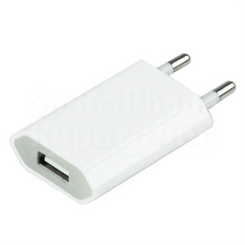 Chargeur avec prise USB pour iPhone 3G / 3GS / 4G/ 4S / 5 / 5C / 5S  (chargeur plat)