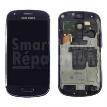 Écran complet LCD + Châssis + Tactile + Vitre pour Samsung Galaxy S3 mini  s3 mini i8190 b
